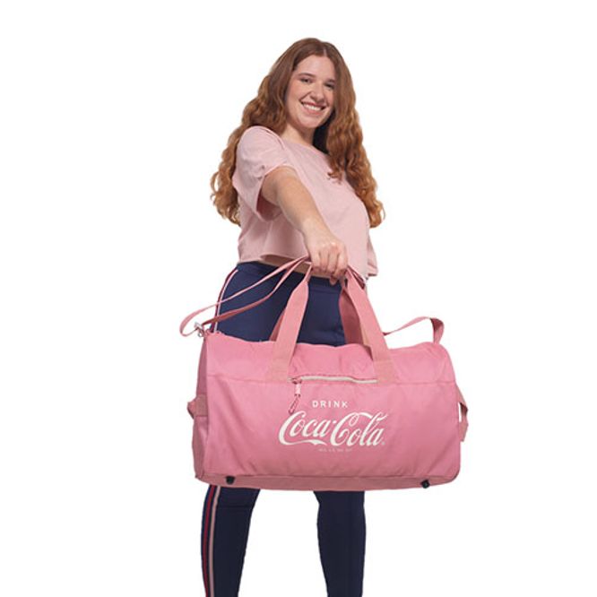 Bolsa de Academia Coca-Cola Color Trend Rosa